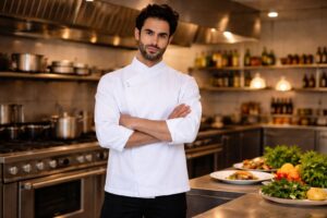 Roupa de chef de cozinha como linguagem de marca: tendências em uniformes profissionais para restaurantes de alto nível